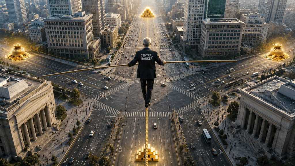 Under the Fed’s Tightrope All Roads Lead to Gold